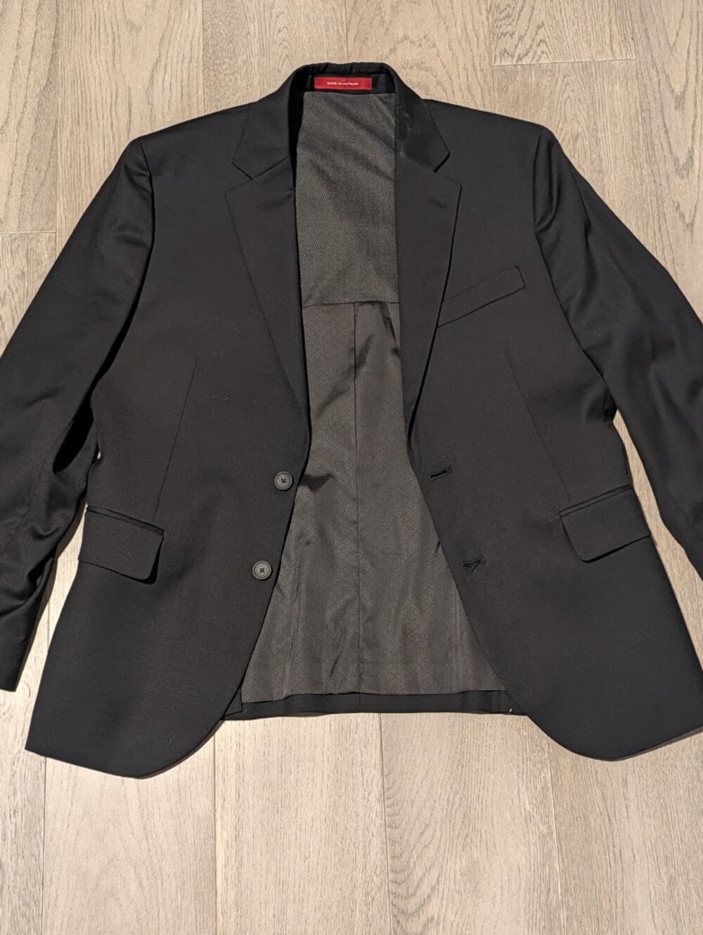 Kenneth Cole Black Two-Button Men's Sport Coat